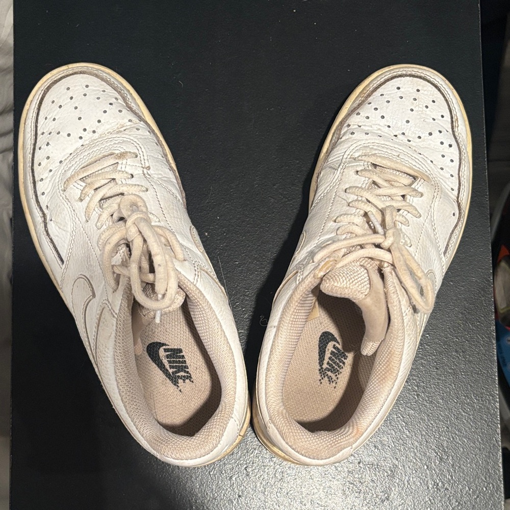 Nike Low-Top Sneakers in Cream and Off-White